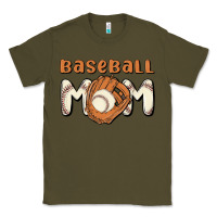 Army Green baseball mom Classic Tee - MaliasSmallBusiness