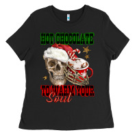 Black hot chocolate to warm your soul Ladies Tee - FaDigitalArtStudio