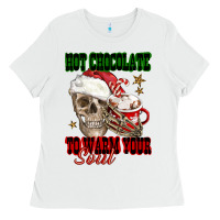 White hot chocolate to warm your soul Ladies Tee - FaDigitalArtStudio