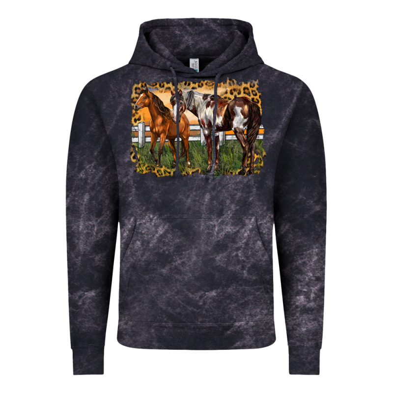 2 Horses At The Ranch Vintage Hoodie by LillyAllenDesigns | Teevron