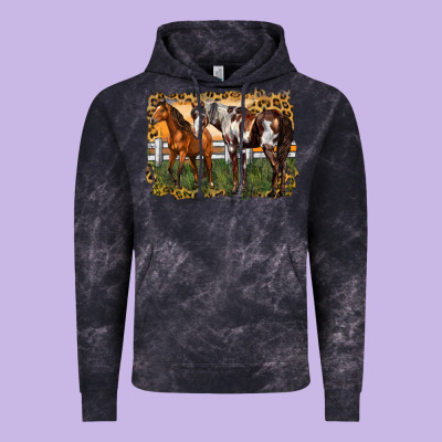2 Horses At The Ranch Vintage Hoodie Designed By Lillyallendesigns