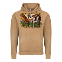 Vintage Camel 2 horses at the ranch Vintage Hoodie - LillyAllenDesigns