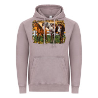 Vintage Zinc 2 horses at the ranch Vintage Hoodie - LillyAllenDesigns