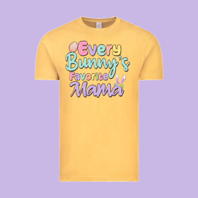 Every Bunny's Favorite Mama Vintage Tee Designed By Maliassmallbusiness