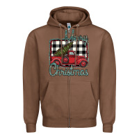 Chestnut Merry Christmas Truck Zipper Hoodie - Bettercallsaul