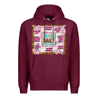 Burgundy mom daily affirmation Premium Hoodie - TumblerDesignByShophia