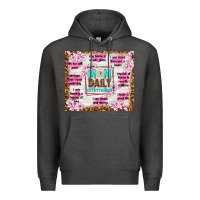 Charcoal Heather mom daily affirmation Premium Hoodie - TumblerDesignByShophia