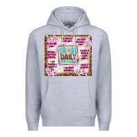 Heather Grey mom daily affirmation Premium Hoodie - TumblerDesignByShophia
