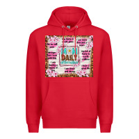 Red mom daily affirmation Premium Hoodie - TumblerDesignByShophia