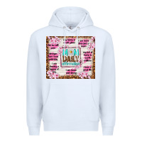 White mom daily affirmation Premium Hoodie - TumblerDesignByShophia