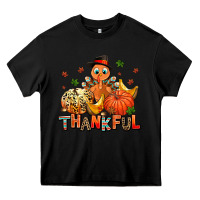 Black thankful pumpkins and turkey Heavy Core Tee - AdoDesignShop