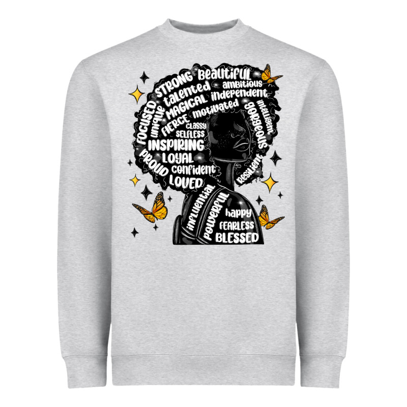 Black Woman Quotes Heavyweight Sweatshirt by MaliasSmallBusiness | Teevron