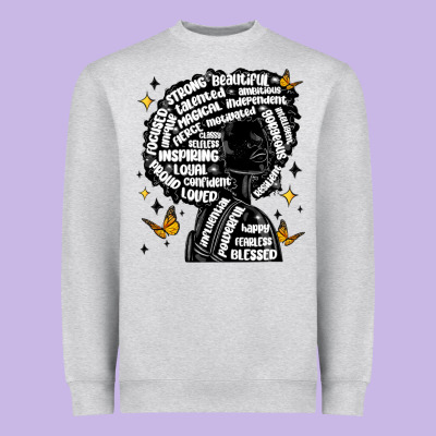 Black Woman Quotes Heavyweight Sweatshirt Designed By Maliassmallbusiness