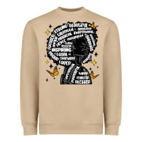 Mushroom black woman quotes Heavyweight Sweatshirt - MaliasSmallBusiness