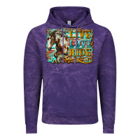 Cloud Purple live love ride horse Vintage Hoodie - LillyAllenDesigns
