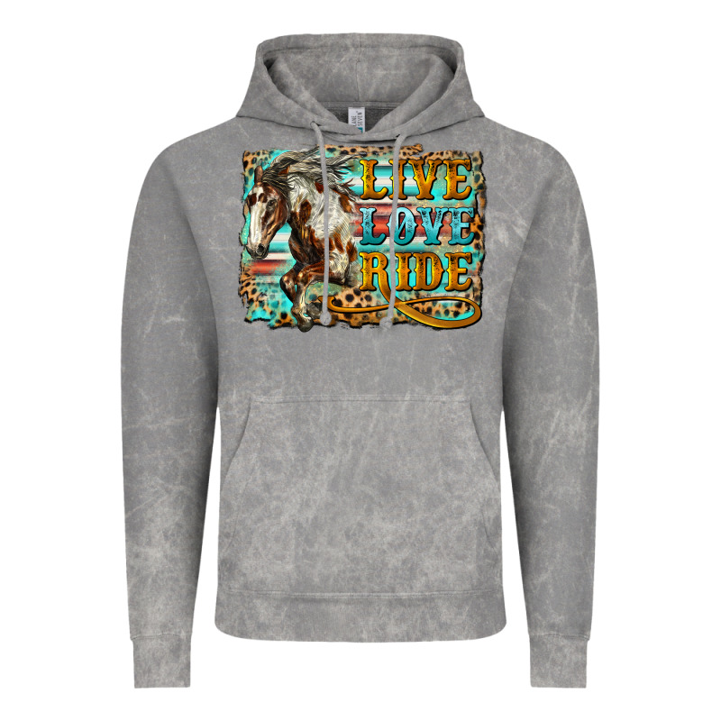 Live Love Ride Horse Vintage Hoodie by LillyAllenDesigns | Teevron