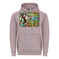 Vintage Zinc live love ride horse Vintage Hoodie - LillyAllenDesigns