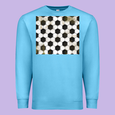 Distressed Soccer Pattern Premium Sweatshirt Designed By Tumblerdesignbyshophia