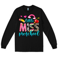 Black little miss preschool Long Sleeve Tee - NancyCooperArtShop