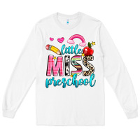 White little miss preschool Long Sleeve Tee - NancyCooperArtShop