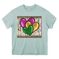 Arona mardi gras heart Heavy Core Tee - BarkalooDesign