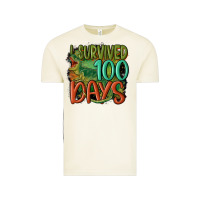 Vintage Arctic i survived 100 days Vintage Tee - MaliasSmallBusiness