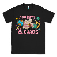 Black 100 days of coffe and chaos Classic Tee - MaliasSmallBusiness