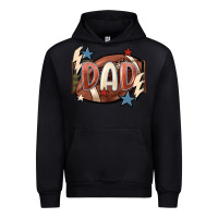 Black football dad Urban Hoodie - FaDigitalArtStudio