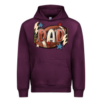 Mauve Wine football dad Urban Hoodie - FaDigitalArtStudio