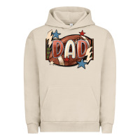 Pigment French Oak football dad Urban Hoodie - FaDigitalArtStudio