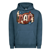 Pigment Midnight Navy football dad Urban Hoodie - FaDigitalArtStudio