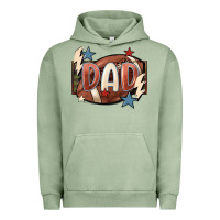 Pigment Oil Green football dad Urban Hoodie - FaDigitalArtStudio