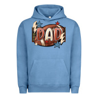 Pigment Pebble Blue football dad Urban Hoodie - FaDigitalArtStudio