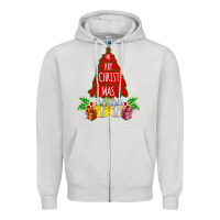 Dove Grey Red Merry Christmas 2020 Zipper Hoodie - Bettercallsaul
