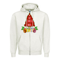 Oatmeal Heather Red Merry Christmas 2020 Zipper Hoodie - Bettercallsaul