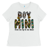 White boy mini from son up to son down Ladies Tee - CowhideDigitalArt