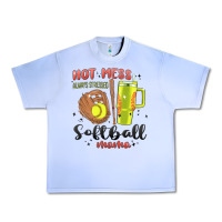 Grape Ice hot mess always stressed softball mama stanley cup Urban Heavy Tee - MaliasSmallBusiness
