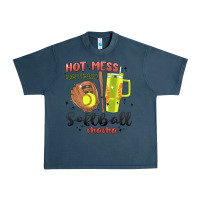 Midnight Navy hot mess always stressed softball mama stanley cup Urban Heavy Tee - MaliasSmallBusiness