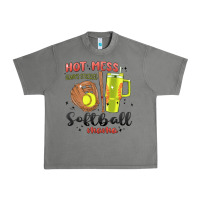 Tornado hot mess always stressed softball mama stanley cup Urban Heavy Tee - MaliasSmallBusiness
