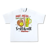 White hot mess always stressed softball mama stanley cup Urban Heavy Tee - MaliasSmallBusiness