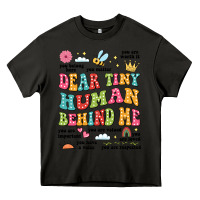 Asphalt customized teacher dear tiny human behind me back Heavy Core Tee - JahusDesignShop
