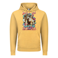 Vintage Mustard just a girl who loves horses mustang Vintage Hoodie - LillyAllenDesigns