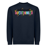 Navy professional overthinker Heavyweight Sweatshirt - MaliasSmallBusiness
