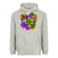 Moon Dust Mardi Gras heart Heavyweight Hoodie - HowdyJamesFarm