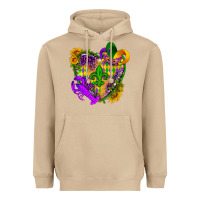 Mushroom Mardi Gras heart Heavyweight Hoodie - HowdyJamesFarm
