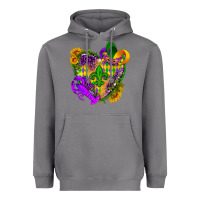 Storm Mardi Gras heart Heavyweight Hoodie - HowdyJamesFarm