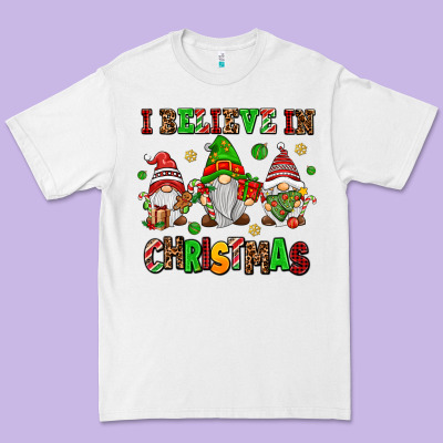 I Believe In Christmas Premium Tee Designed By Adodesignshop