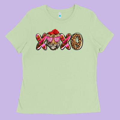 Xoxo Tiger Olivia Ladies Tee Designed By Oliviacreatesart