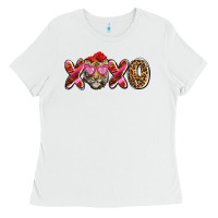 White xoxo tiger olivia Ladies Tee - OliviaCreatesArt