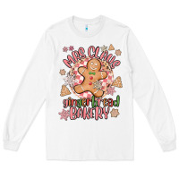 White mrs claus gingerbread bakery Long Sleeve Tee - MaliasSmallBusiness